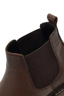 Men's Brown Leather Chelsea Boot | Derimod Men's Brown Leather Chelsea Boot | Derimod