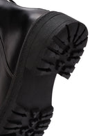 Women's Black Back Zipper Leather Boots | Derimod Women's Black Back Zipper Leather Boots | Derimod