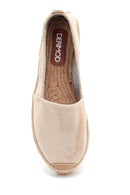 Women's Suede Wicker Detailed Espadrille | Derimod Women's Suede Wicker Detailed Espadrille | Derimod