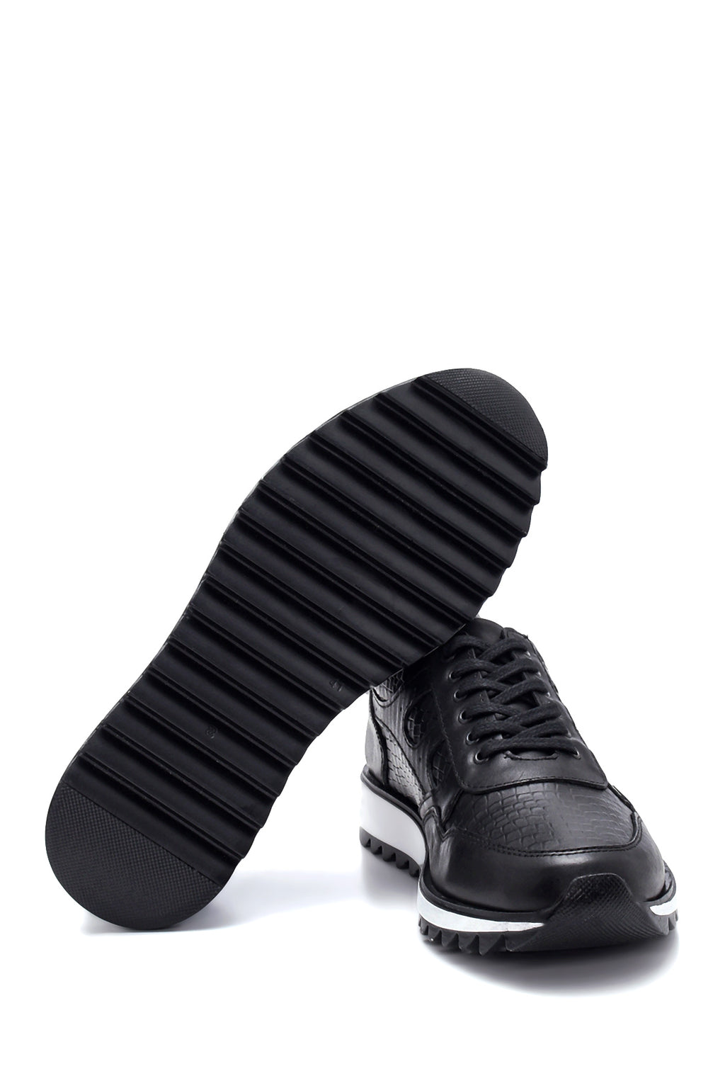 Erkek Deri Desenli Sneaker