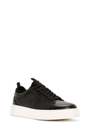 Men's Black Lace-up Leather Sneaker | Derimod Men's Black Lace-up Leather Sneaker | Derimod