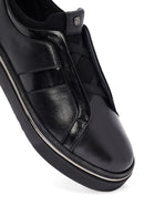 Male Black Leather Sneakers | Derimod Male Black Leather Sneakers | Derimod