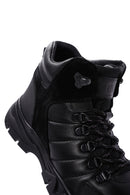 Men's Black Leather Sports Boots | Derimod Men's Black Leather Sports Boots | Derimod