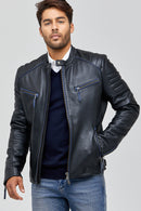 New Bosh Men's Leather Jacket | Derimod New Bosh Men's Leather Jacket | Derimod
