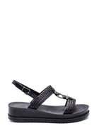 Women's Black Thick Sole Sandals | Derimod Women's Black Thick Sole Sandals | Derimod