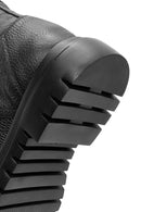 Men's Black Lace-Up Leather Combat Boots | Derimod Men's Black Lace-Up Leather Combat Boots | Derimod