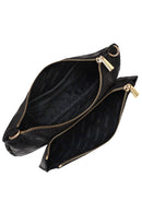 Woman Black Long-Strap Printed Clutch Bag | Derimod Woman Black Long-Strap Printed Clutch Bag | Derimod