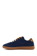 Derimod Studio Kadın Lacivert Bağcıklı Süet Sneaker | Derimod Derimod Studio Kadın Lacivert Bağcıklı Süet Sneaker | Derimod