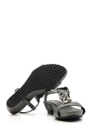 Women's Stone Wedge Sandals | Derimod Women's Stone Wedge Sandals | Derimod