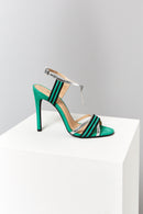 Ankle Strap Women's Heeled Leather Sandals | Derimod Ankle Strap Women's Heeled Leather Sandals | Derimod