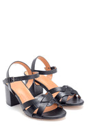 Women's Thick Heeled Sandals | Derimod Women's Thick Heeled Sandals | Derimod
