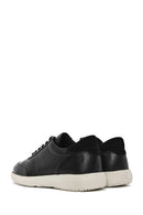 Erkek Siyah Bağcıklı Deri Casual Sneaker | Derimod Erkek Siyah Bağcıklı Deri Casual Sneaker | Derimod