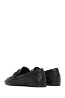 Women's Black Leather Casual Loafer | Derimod Women's Black Leather Casual Loafer | Derimod