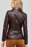 Mayfair Women's Leather Jacket | Derimod Mayfair Women's Leather Jacket | Derimod