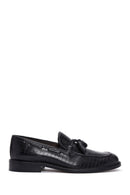 Men's Black Leather Tasseled Classic Loafer | Derimod Men's Black Leather Tasseled Classic Loafer | Derimod