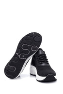 Kadın Siyah Kalın Tabanlı Kumaş Sneaker | Derimod Kadın Siyah Kalın Tabanlı Kumaş Sneaker | Derimod