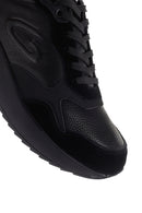 Alberto Guardiani Men's Black Winner Thick Soled Leather Sneaker | Derimod Alberto Guardiani Men's Black Winner Thick Soled Leather Sneaker | Derimod