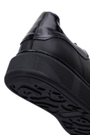 Men's Black Lace-Up Thick Sole Leather Sneakers | Derimod Men's Black Lace-Up Thick Sole Leather Sneakers | Derimod