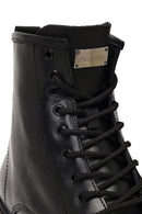 Men's Black Zippered Thick-Soled Leather Boots | Derimod Men's Black Zippered Thick-Soled Leather Boots | Derimod