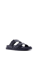 Men's Navy Blue Slippers | Derimod Men's Navy Blue Slippers | Derimod