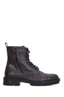 Men's Zippered Leather Boots | Derimod Men's Zippered Leather Boots | Derimod