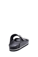 Women's Black Double Buckle Slippers | Derimod Women's Black Double Buckle Slippers | Derimod