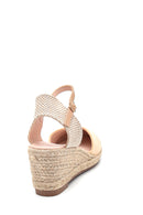 Women's Straw Wedge Heeled Sandals | Derimod Women's Straw Wedge Heeled Sandals | Derimod
