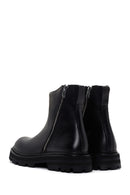 Harley Davidson Men's Black Thick Soled Zippered Boots | Derimod Harley Davidson Men's Black Thick Soled Zippered Boots | Derimod