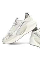 Derimod Studio Kadın Gümüş Bağcıklı Kalın Tabanlı Sneaker | Derimod Derimod Studio Kadın Gümüş Bağcıklı Kalın Tabanlı Sneaker | Derimod