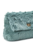 Women's Green Plush Crossbody Bag | Derimod Women's Green Plush Crossbody Bag | Derimod