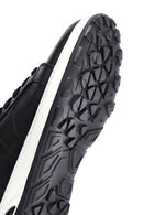 Men's Black Lace-up Thick-Sole Leather Sneaker | Derimod Men's Black Lace-up Thick-Sole Leather Sneaker | Derimod