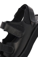 Women's Black Strappy Leather Sandals | Derimod Women's Black Strappy Leather Sandals | Derimod