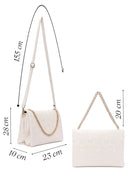 Women's Cream Quilted Shoulder Bag | Derimod Women's Cream Quilted Shoulder Bag | Derimod