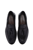 Men's Black Leather Tasseled Classic Loafer | Derimod Men's Black Leather Tasseled Classic Loafer | Derimod
