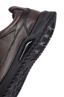 Men's Brown Lace-Up Leather Casual Sneakers | Derimod Men's Brown Lace-Up Leather Casual Sneakers | Derimod