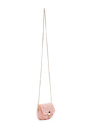 Women's Pink Plush Mini Crossbody Bag | Derimod Women's Pink Plush Mini Crossbody Bag | Derimod