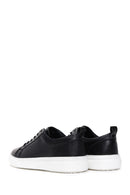 Men's Black Lace-up Leather Sneaker | Derimod Men's Black Lace-up Leather Sneaker | Derimod