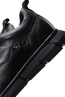 Men's Black Leather Casual Sneaker | Derimod Men's Black Leather Casual Sneaker | Derimod