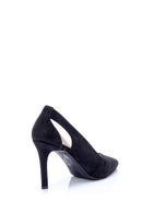 Women's Heel Detailed Suede Stiletto | Derimod Women's Heel Detailed Suede Stiletto | Derimod