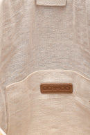 Women's Beige Straw Shoulder Bag | Derimod Women's Beige Straw Shoulder Bag | Derimod