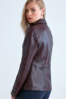 Como Women's Leather Jacket | Derimod Como Women's Leather Jacket | Derimod