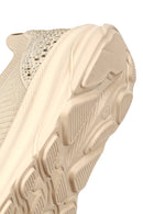 Derimod Zero Women Beige Lace-Up Thick-Soled Fabric Sneaker | Derimod Derimod Zero Women Beige Lace-Up Thick-Soled Fabric Sneaker | Derimod