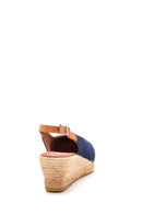 Kadın Lacivert Dolgu Topuk Espadril | Derimod Kadın Lacivert Dolgu Topuk Espadril | Derimod