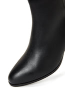 Women's Leather Zippered Heeled Boots | Derimod Women's Leather Zippered Heeled Boots | Derimod