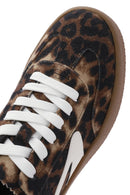 Kadın Leopar Bağcıklı Kalın Tabanlı Sneaker | Derimod Kadın Leopar Bağcıklı Kalın Tabanlı Sneaker | Derimod