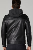 Ronny Men's Leather Jacket | Derimod Ronny Men's Leather Jacket | Derimod