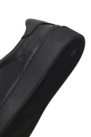 Erkek Siyah Bağcıklı Deri Sneaker | Derimod Erkek Siyah Bağcıklı Deri Sneaker | Derimod