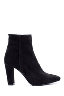 Women's Suede Leather Heeled Boots | Derimod Women's Suede Leather Heeled Boots | Derimod