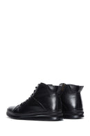 Men's Black Leather Zippered Boots | Derimod Men's Black Leather Zippered Boots | Derimod