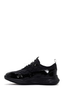 Women's Black Thick Soled Leather Sneaker | Derimod Women's Black Thick Soled Leather Sneaker | Derimod
